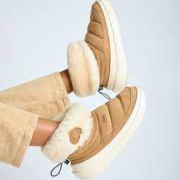 NEW FLOWER MOUNTAIN Wool Shearling Fami Mid Winter Boots unisex 1125 13t7 - Picture 2 of 9